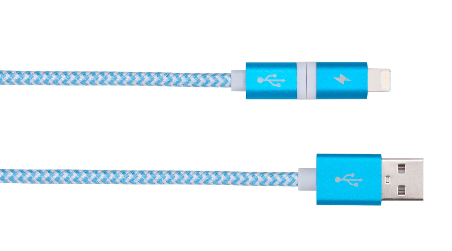  Аксессуар Кабель MOMAX USB/Lightning/microUSB Elite Link 2 in 1 MFI Blue
