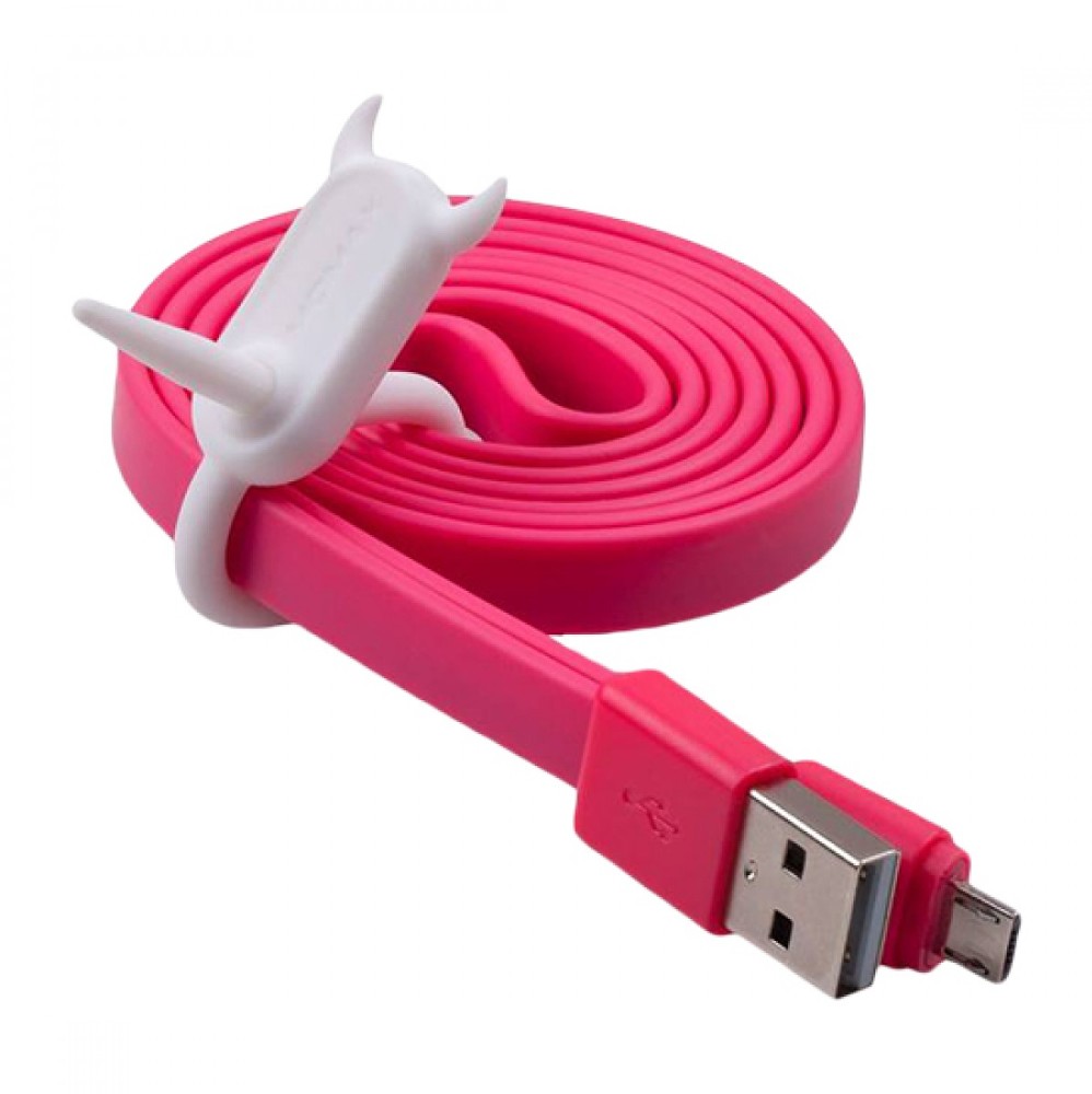  Аксессуар MOMAX USB/microUSB GO Link 1m Pink