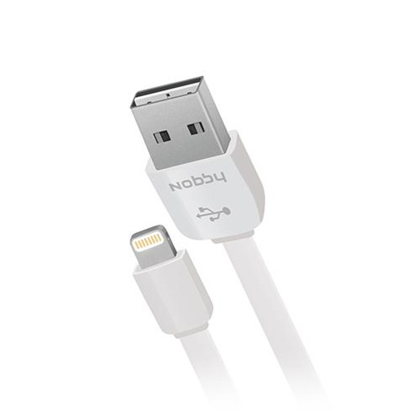  Аксессуар Nobby Connect USB - Lightning 8 pin 009-001 0.23m White 08993