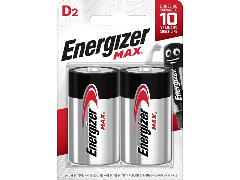 Energizer Батарейка D - Energizer MAX D/LR20 1.5V (2 штуки)