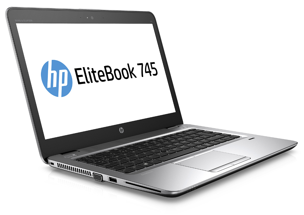 Hewlett-Packard Ноутбук HP EliteBook 745 G2 Silver-Black Metal F1Q20EA AMD A10 Pro 7350B 2.1 GHz/8192Mb/256Gb SSD/No ODD/AMD Radeon R6/LTE/3G/Wi-Fi/Bluetooth/Cam/14.0/1920x1080/Windows 7 64-bit
