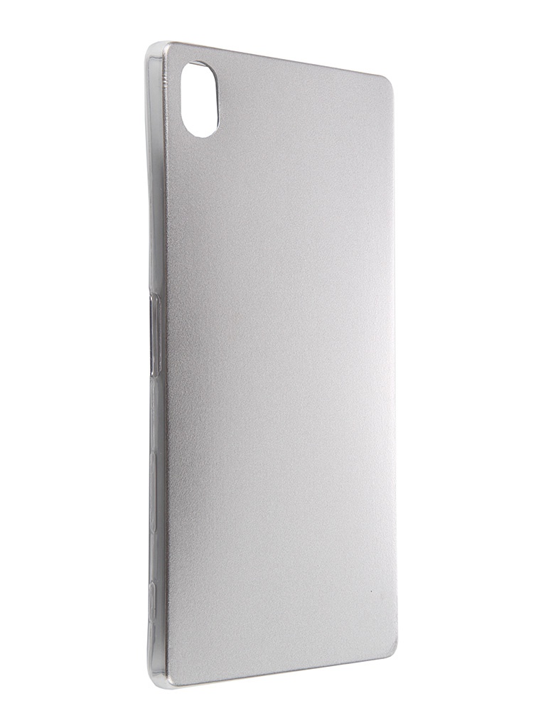  Аксессуар Чехол Sony Xperia Z5 Premium BROSCO Silver Z5P-LEATHER-TPU-SILVER