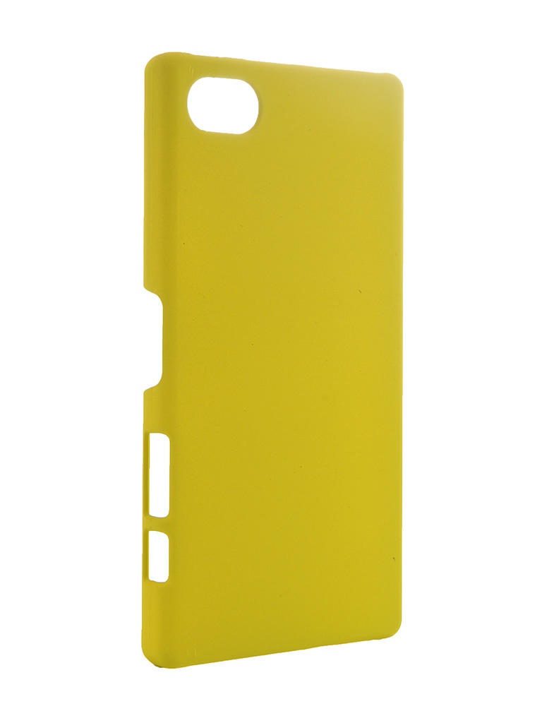  Аксессуар Чехол-накладка Sony Xperia Z5 Compact BROSCO Yellow Z5C-SOFTTOUCH-YELLOW