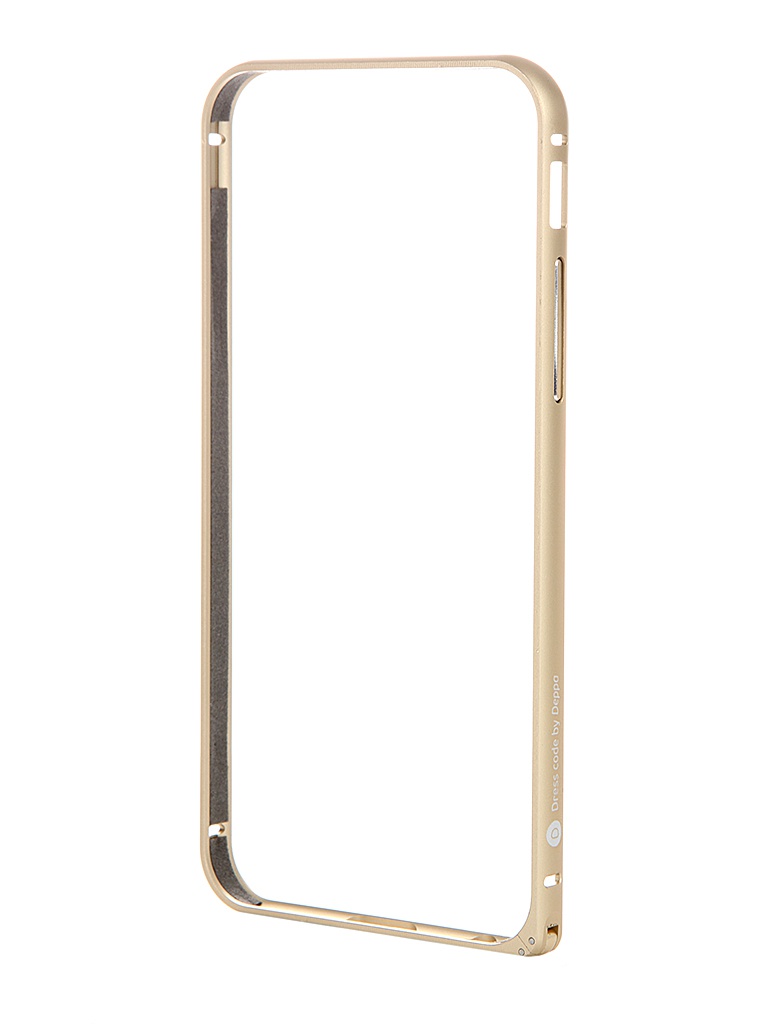 Deppa Аксессуар Чехол Deppa Alum Bumper для APPLE iPhone 6 Gold + защитная пленка