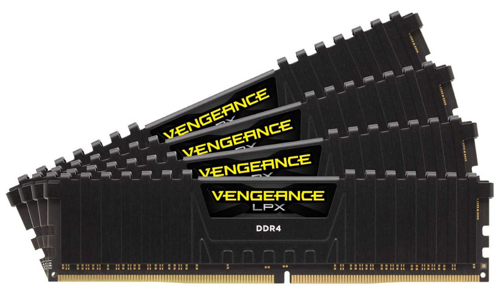 Corsair Vengeance LPX PC4-25600 DIMM DDR4 3200MHz CL15 - 16Gb KIT (4x4Gb) CMK16GX4M4B3200C15