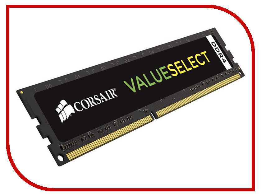 Модули памяти CMV8GX4M1A2133C15  Модуль памяти Corsair ValueSelect DDR4 DIMM 2133MHz PC4-17000 CL15 - 8Gb CMV8GX4M1A2133C15
