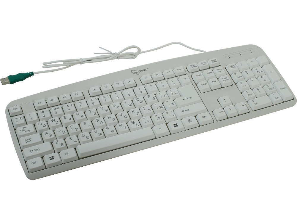 Gembird Клавиатура Gembird KB-8350U White USB