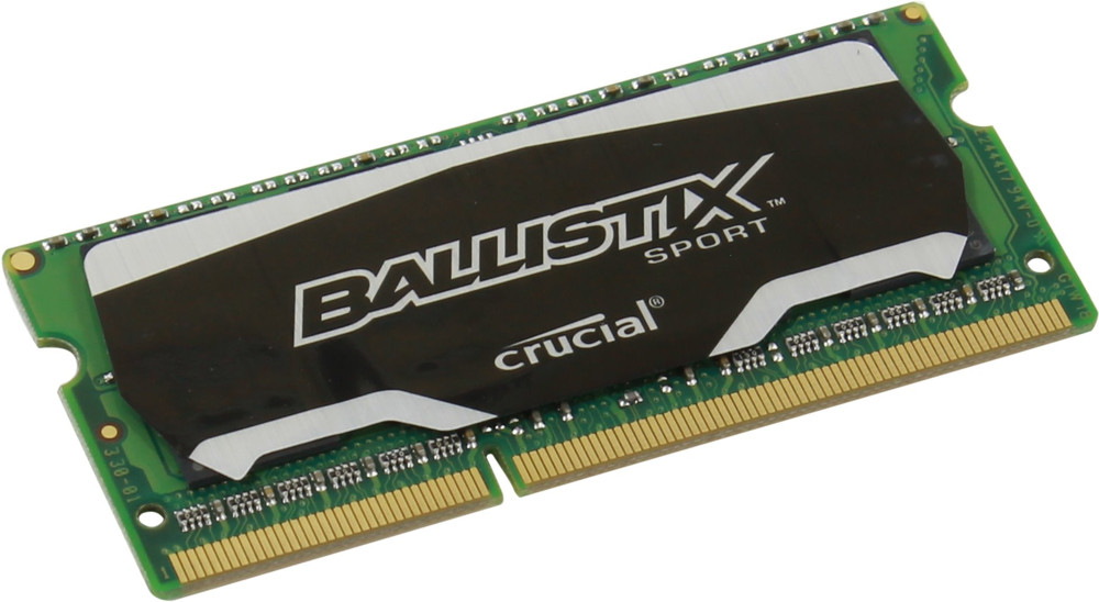 Crucial Ballistix Sport PC3-12800 SO-DIMM DDR3 1600MHz CL9 - 4Gb BLS4G3N169ES4CEU