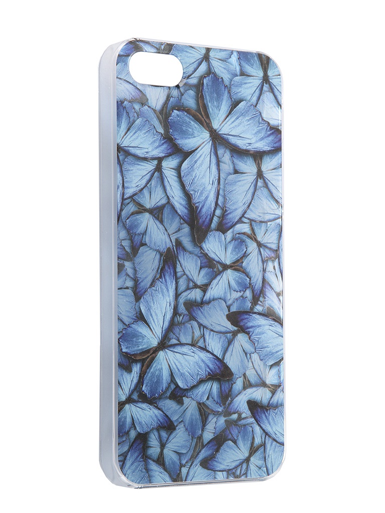  Аксессуар Чехол iPapai для iPhone 5C Синие бабочки