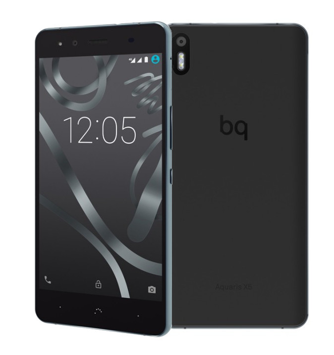  BQ Aquaris X5 Cyanogen 16Gb 2Gb Black-Anthracite Grey