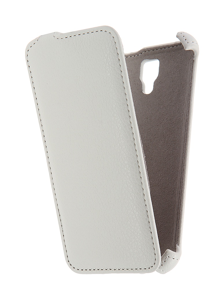  Аксессуар Чехол Lenovo A2010 Activ Flip Case Leather White 55350