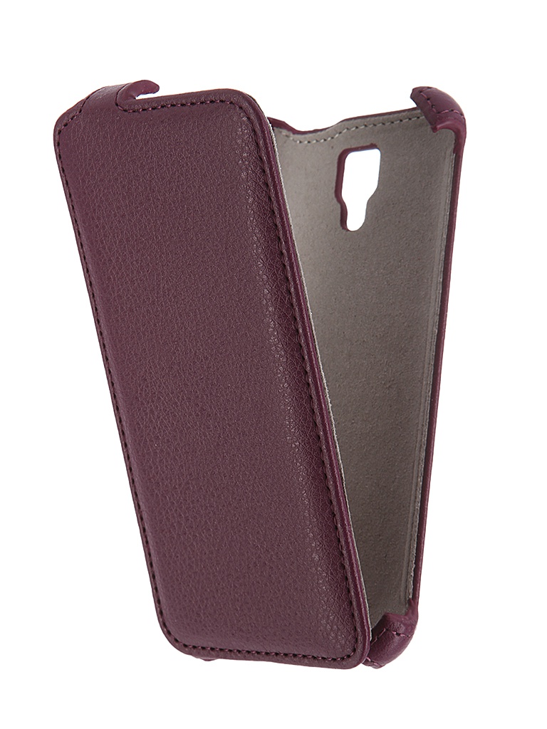  Аксессуар Чехол Lenovo A2010 Activ Flip Case Leather Violet 55349