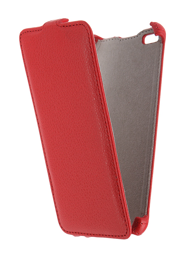  Аксессуар Чехол Micromax Q450 Canvas Silver 5 Activ Flip Case Leather Red 55384