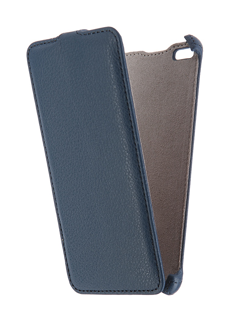  Аксессуар Чехол Micromax Q450 Canvas Silver 5 Activ Flip Case Leather Blue 55383