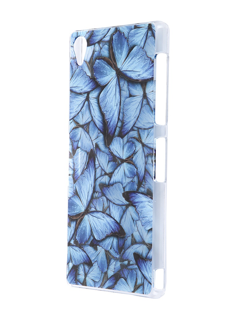  Аксессуар Чехол Sony Xperia Z3 iPapai Синие бабочки