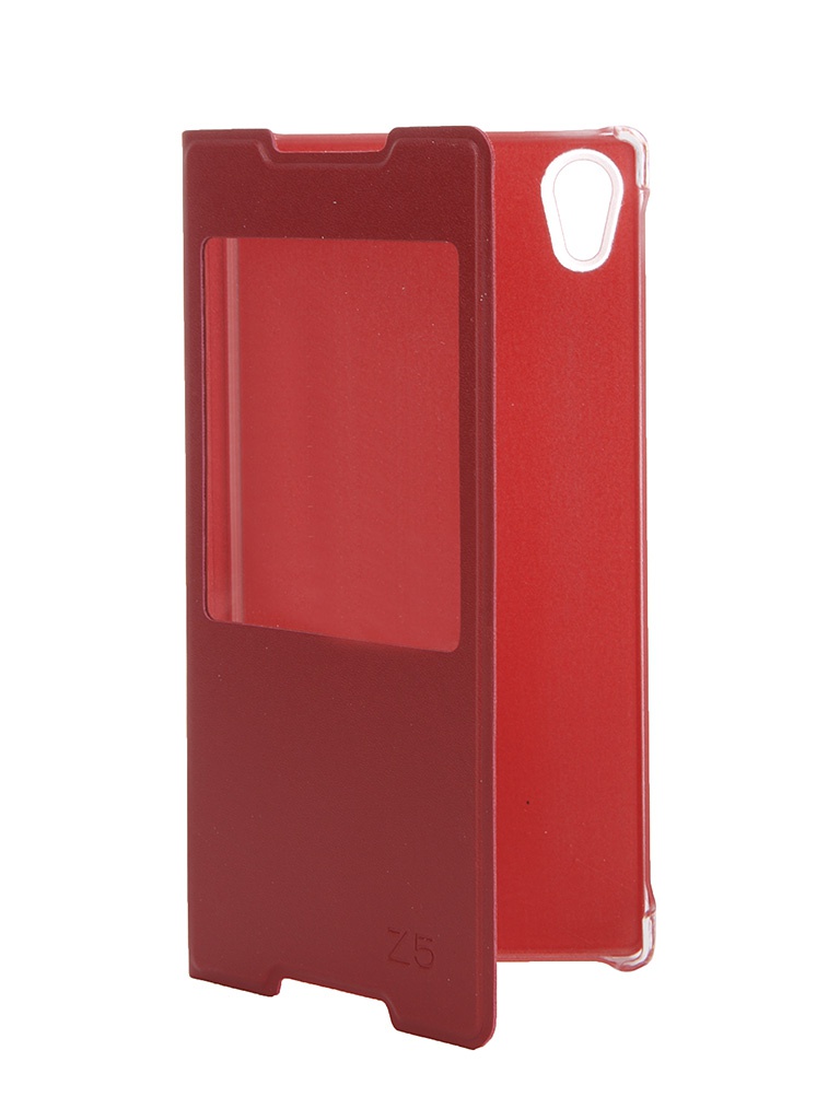  Аксессуар Чехол Sony Xperia Z5 Activ Book Case S View Cover Red 56424