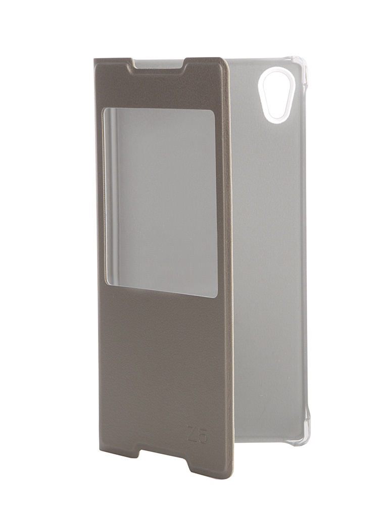  Аксессуар Чехол Sony Xperia Z5 Activ Book Case S View Cover Brown 56423