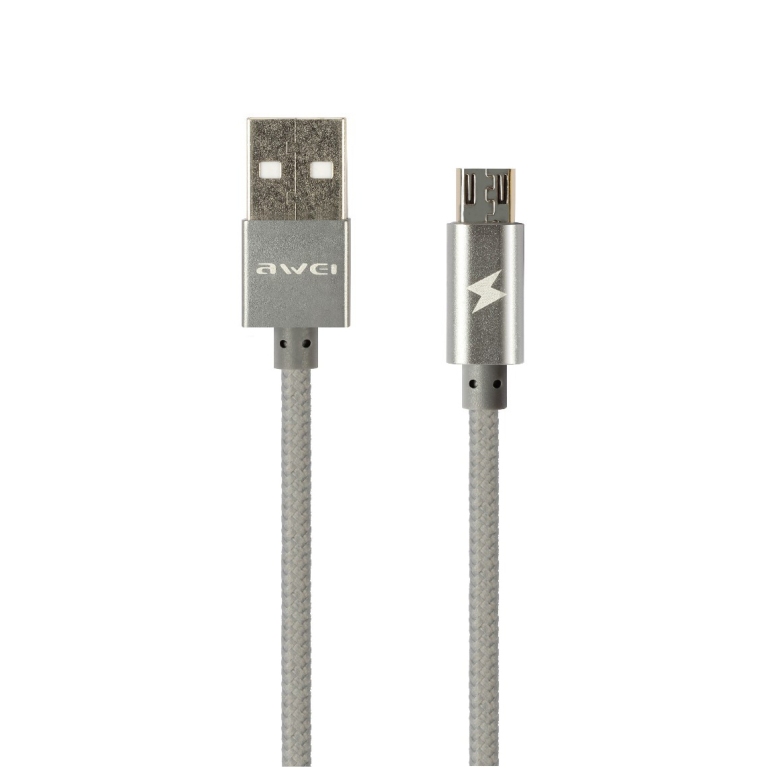  Аксессуар Awei USB - micro USB CL-400 100cm Grey 52058