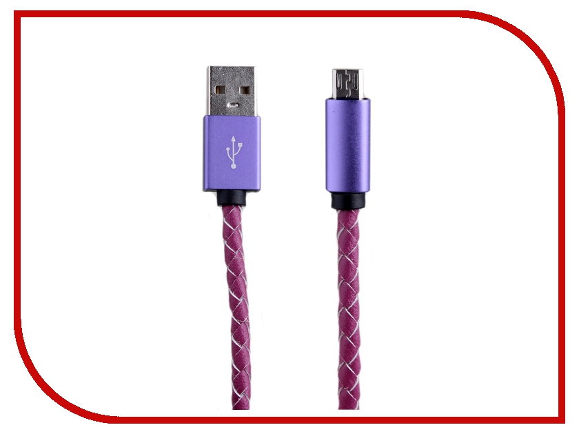  Activ USB - micro USB Leather Violet 51591
