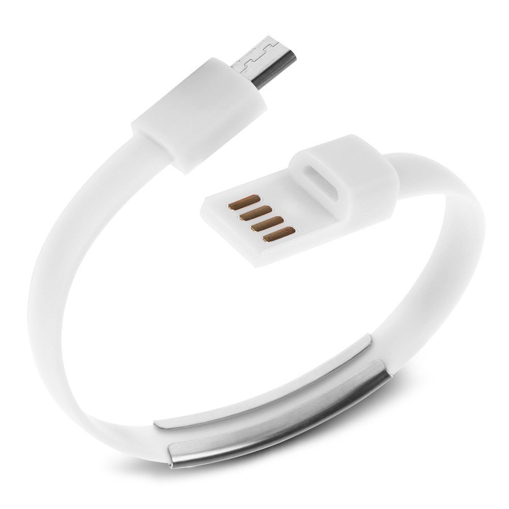  Аксессуар Activ USB - micro USB Cabelet Mono White 46892