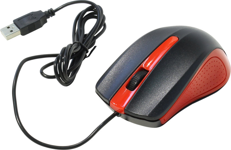 Oklick Мышь проводная Oklick 225M Black-Red USB
