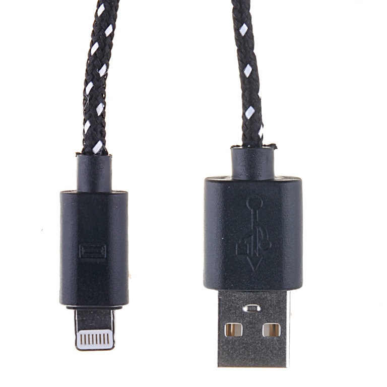  Аксессуар Glossar USB A - APPLE Lightning CORD-1 Black 33937