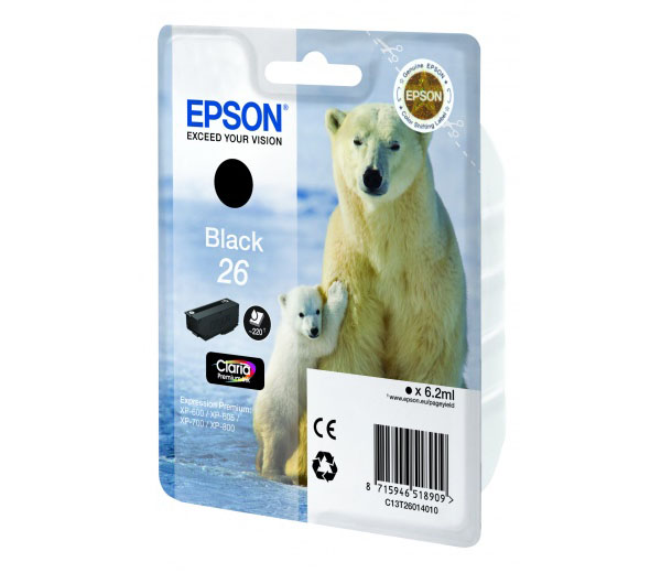 Epson Картридж Epson T2601 Black Pigment C13T26014010