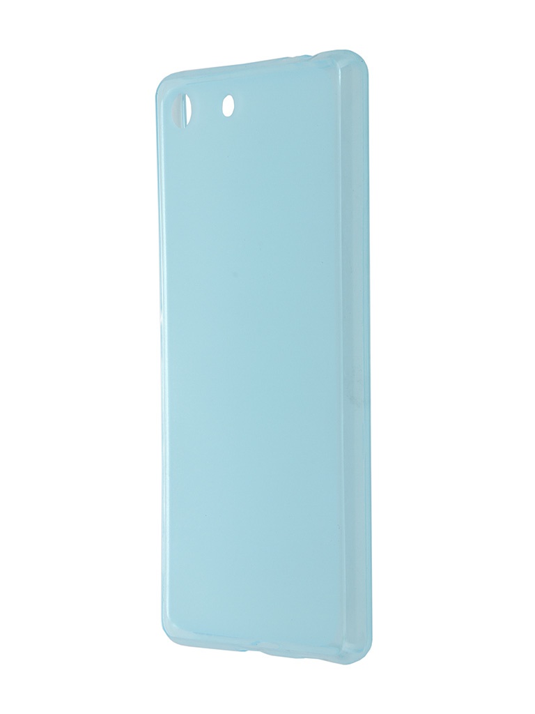  Аксессуар Чехол-накладка Sony Xperia M5 SkinBox Sheild Silicone Blue T-S-SXM5-005