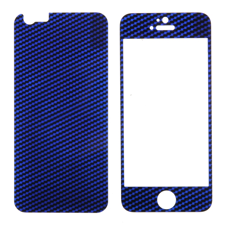  Аксессуар Защитное стекло Activ Glass Carbon Front & Back для APPLE iPhone 6 Blue 55180