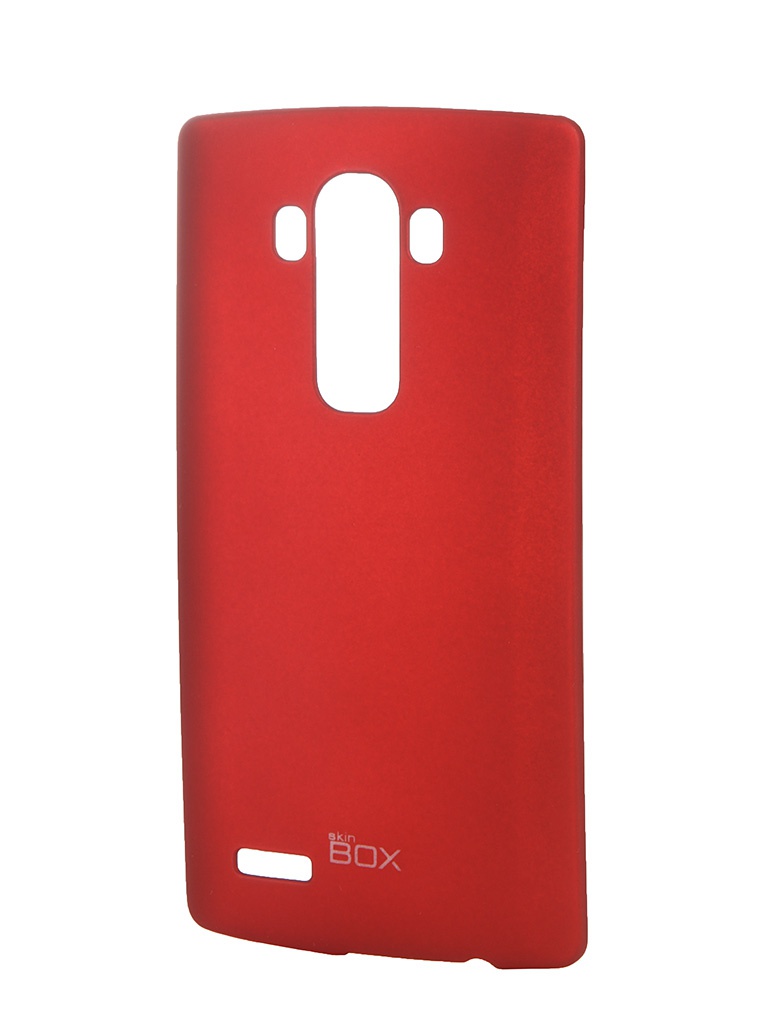  Аксессуар Чехол-накладка LG G4 SkinBox 4People Red T-S-LG4-002 + защитная пленка