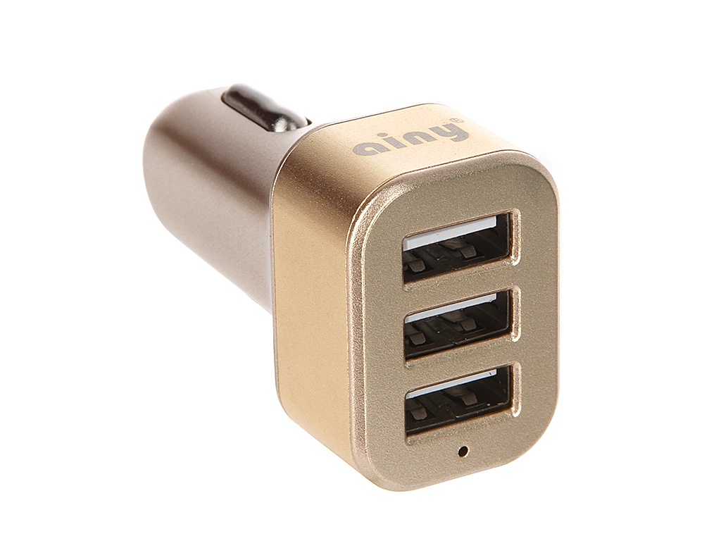  Зарядное устройство Ainy 3xUSB 3.1A EB-025L Gold