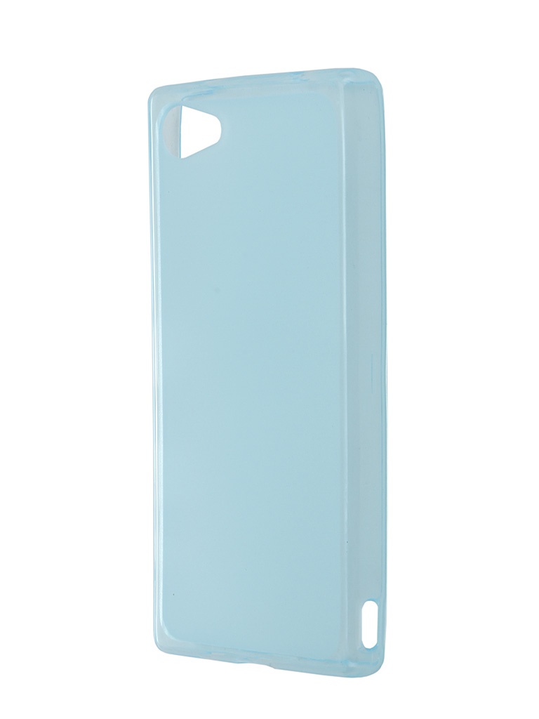  Аксессуар Чехол-накладка Sony Xperia Z5 Compact SkinBox Sheild Silicone Blue T-S-SXZ5C-005