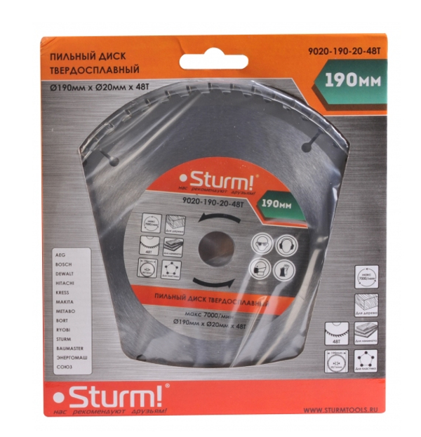  Диск Sturm! 9020-190-20-48T