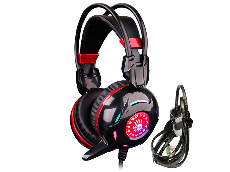 Гарнитура A4Tech Bloody G300 Black-Red