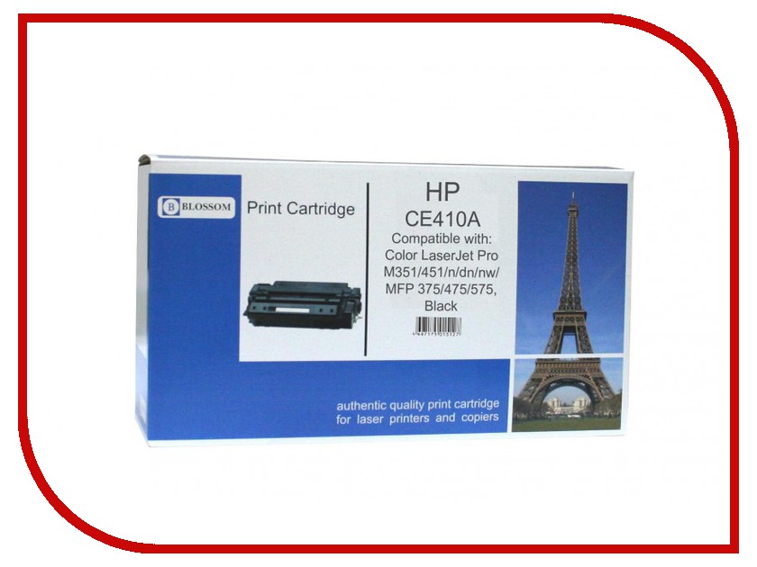 Картридж Blossom BS-HPCE410A Black for HP Color LaserJet Pro M351/451/n/dn/nw/MFP 375/475/575
Картридж Blossom BS-HPCE410A Black for HP Color LaserJet Pro M351/451/n/dn/nw/MFP 375/475/575