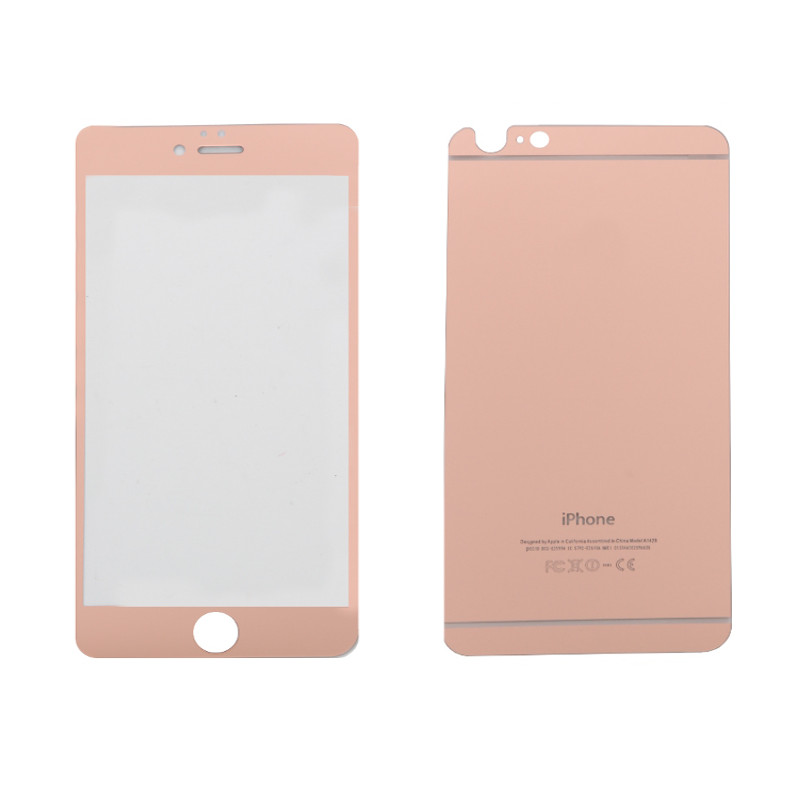  Аксессуар Защитное стекло CaseGuru Mirror Front & Back для APPLE iPhone 6 Plus / 6S Plus Rose Gold 0.33mm Logo