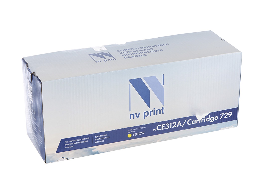  Картридж NV Print CE312A/CRG729 Yellow для HP LaserJet Color CP1025 1000k