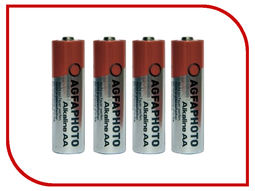 Батарейка AA - AgfaPhoto LR6 Alkaline (4 штуки)