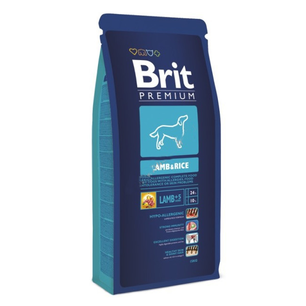  Корм Brit Premium Lamb & Rice 1kg 48348 для собак всех пород гипоаллергенный