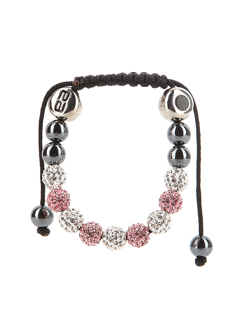  Браслет Energy-Armor Womens Pink & Silver Shambala Style Bracelet