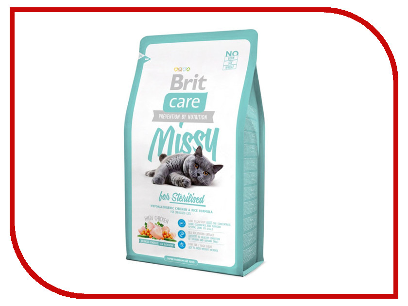Корм Brit Care Cat Missy for Sterilised 7kg 5722/132624