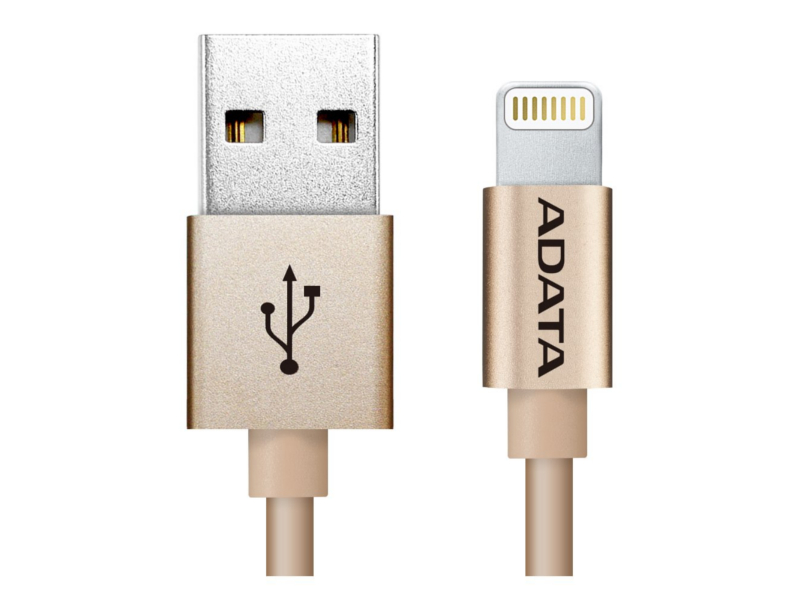 A-Data Аксессуар A-Data Lightning to USB 1m AMFIAL-100CM-CGD Gold