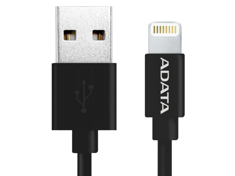 A-Data Аксессуар A-Data Lightning to USB 1m AMFIPL-100CM-CBK Black