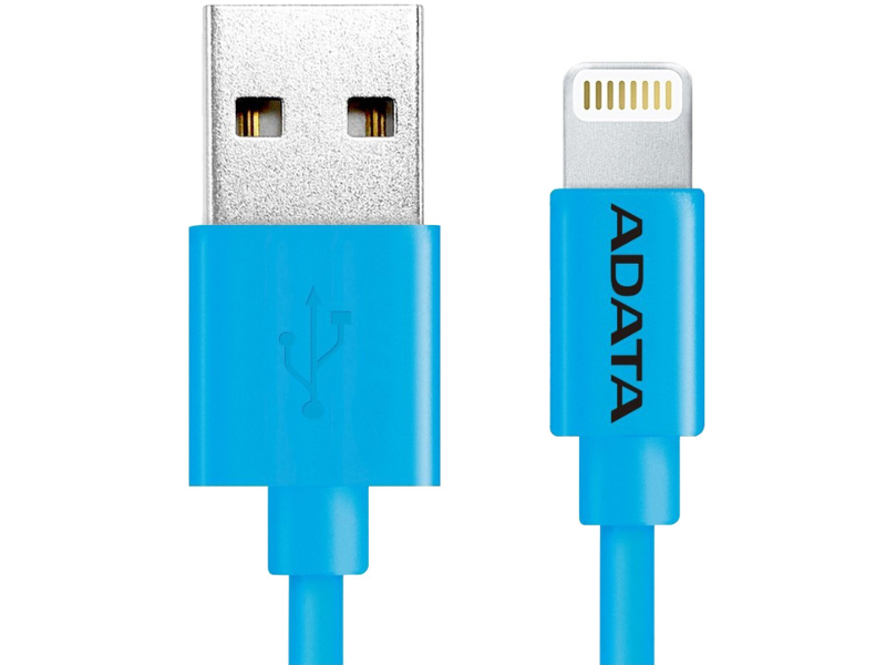 A-Data Аксессуар A-Data Lightning to USB 1m AMFIPL-100CM-CBL Blue