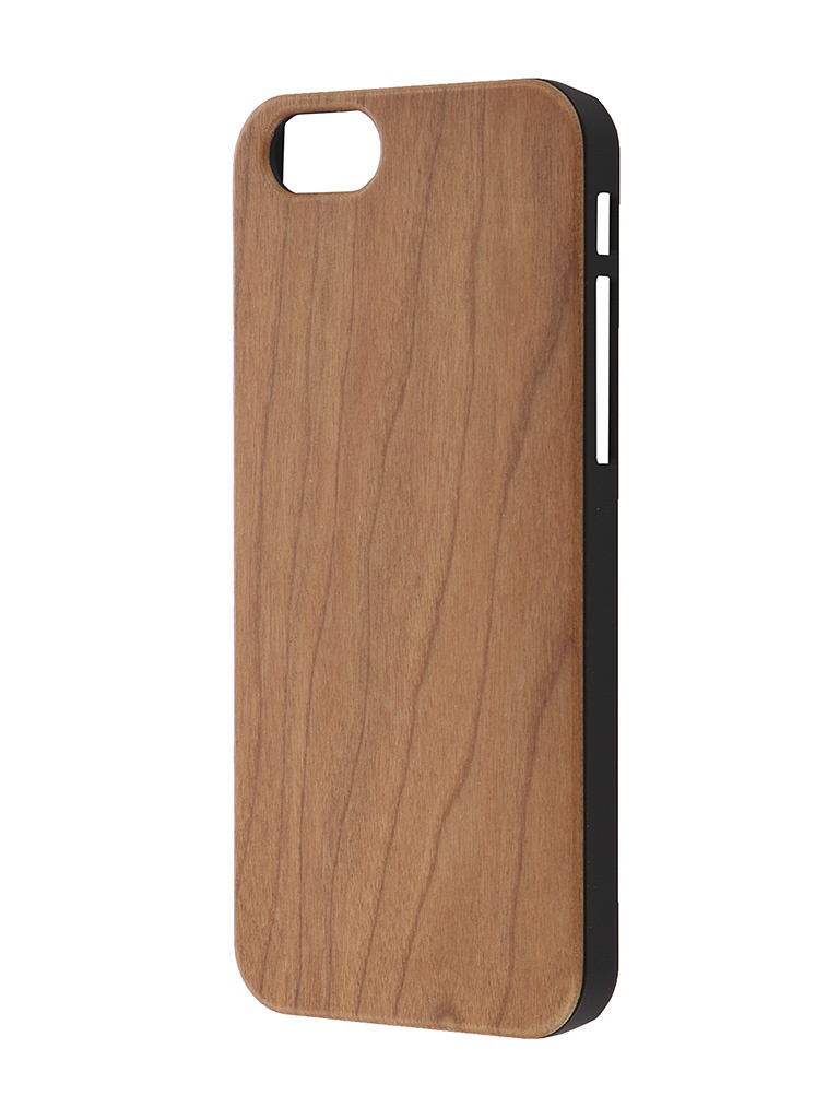  Аксессуар Чехол-накладка iPhone 6 BROSCO Softtouch Венге IP6-WOOD-WENGE