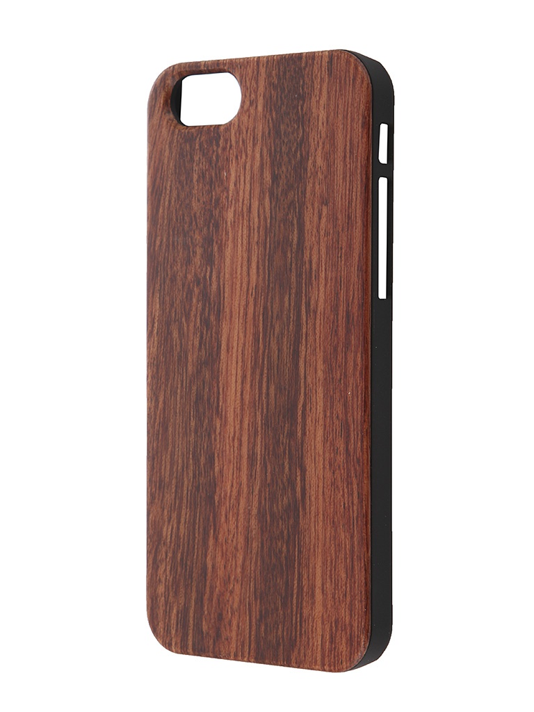  Аксессуар Чехол-накладка iPhone 6 BROSCO Softtouch Красное дерево IP6-WOOD-REDTREE