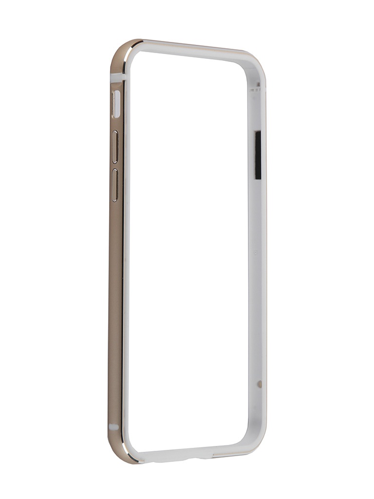  Аксессуар Чехол iPhone 6 / 6S BROSCO Softtouch Gold IP6-BUMPER-GOLD