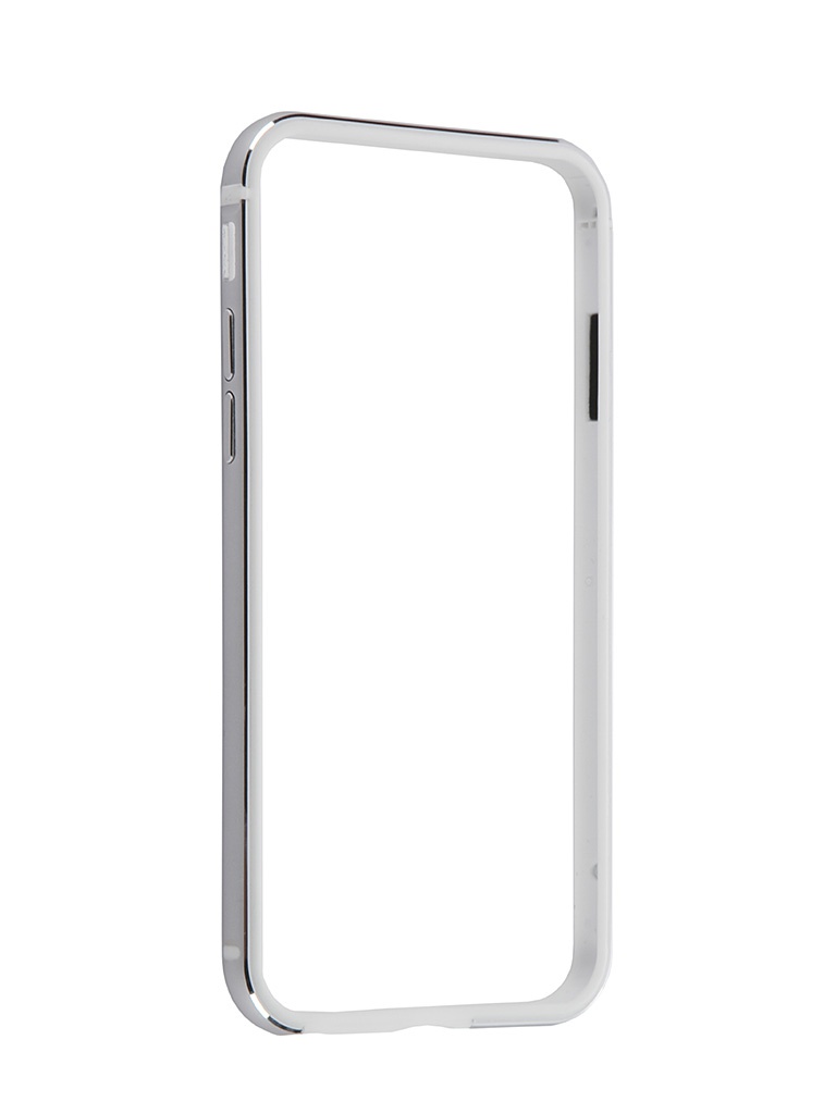  Аксессуар Чехол iPhone 6 / 6S BROSCO Softtouch Silver IP6-BUMPER-SILVER