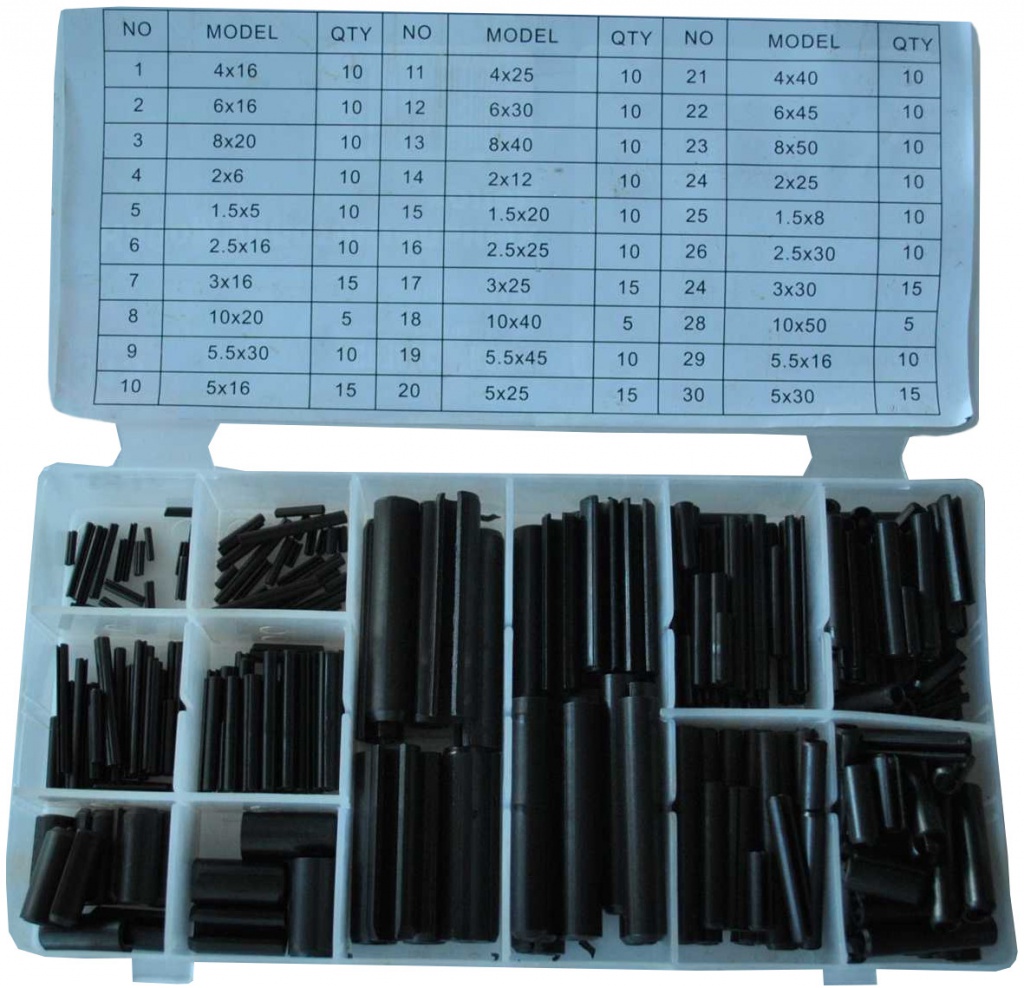  Инструмент Сервис Ключ 73150 - набор штифтов разрезных пружинных цилиндрических, 315 предметов