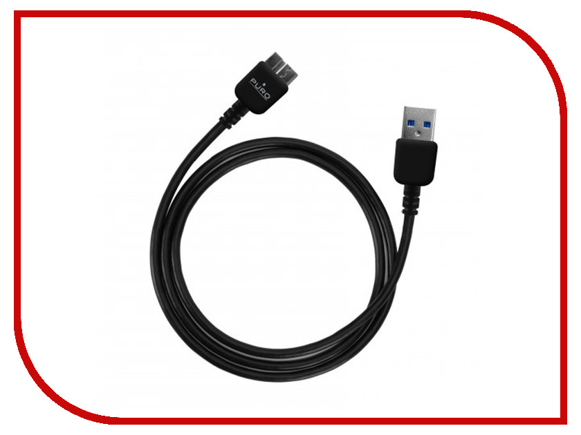 Аксессуар PURO MicroUSB 3.0 to USB 3.0 Black CABLEUSB30BLK